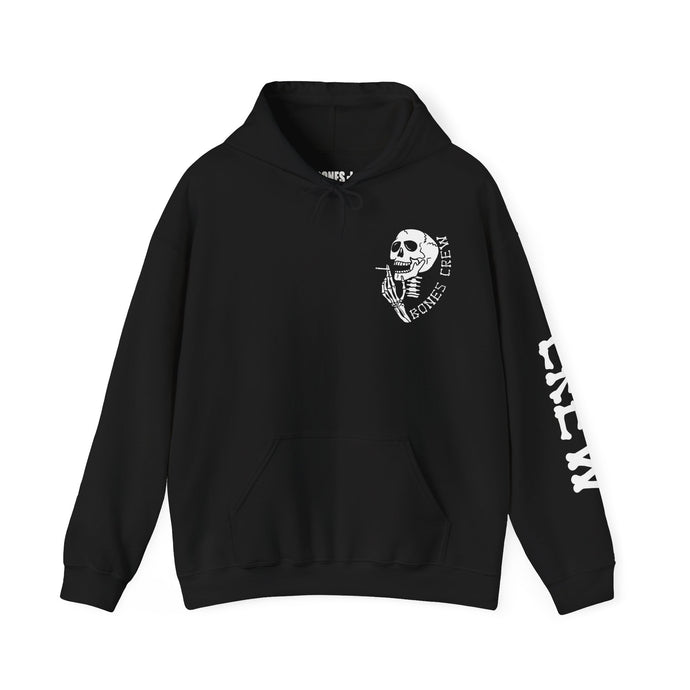 Bones Crew Hoodie -  Casual, Gift, Cozy, Genderless Layering Piece