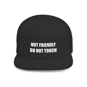 Not Friendly Snapback Hat, Not Friendly Cap, Statement Hat, Casual Wear, Crew Gift