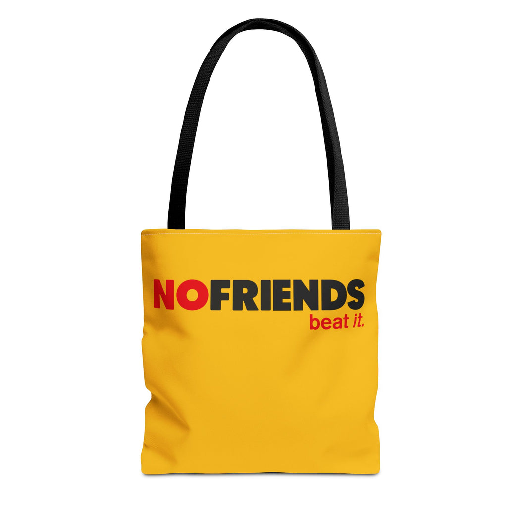 NO FRIENDS - Shopper Bag, Tote, Weekend Travel, Eco-Friendly, Stylish Accessory