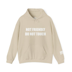Not Friendly Fleece Hoodie - Cozy, Genderless, Crew Gift
