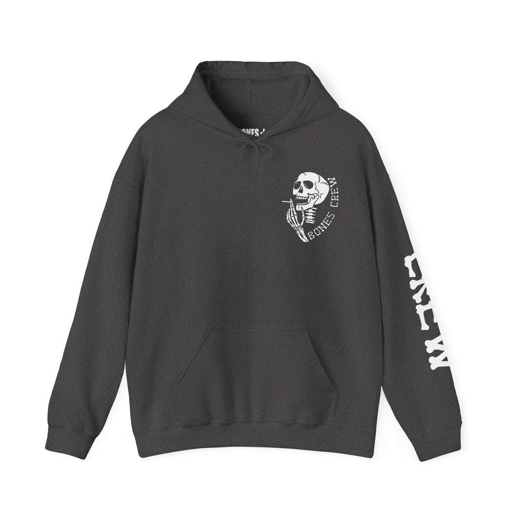 Bones Crew Hoodie -  Casual, Gift, Cozy, Genderless Layering Piece