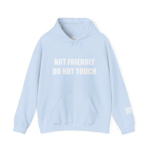 Not Friendly Fleece Hoodie - Cozy, Genderless, Crew Gift