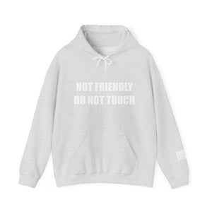 Not Friendly Fleece Hoodie - Cozy, Genderless, Crew Gift