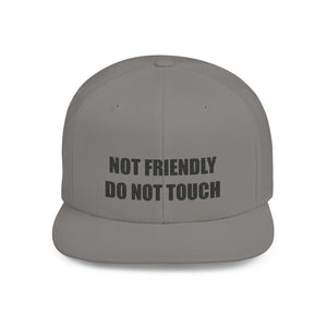 Not Friendly Snapback Hat, Not Friendly Cap, Statement Hat, Casual Wear, Crew Gift
