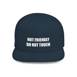 Not Friendly Snapback Hat, Not Friendly Cap, Statement Hat, Casual Wear, Crew Gift