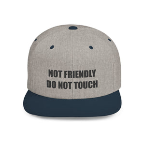 Not Friendly Snapback Hat, Not Friendly Cap, Statement Hat, Casual Wear, Crew Gift