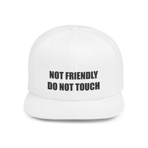 Not Friendly Snapback Hat, Not Friendly Cap, Statement Hat, Casual Wear, Crew Gift