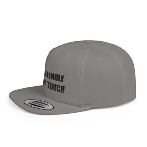 Not Friendly Snapback Hat, Not Friendly Cap, Statement Hat, Casual Wear, Crew Gift