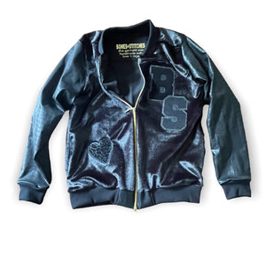 Faux Fur Varsity Jacket